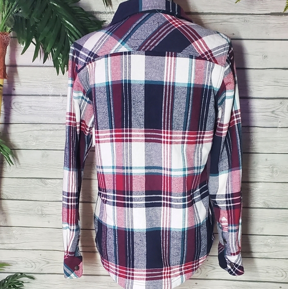 Orvis Fleece Lined Flannel Plaid Jacket sz Small - Picture 5 of 11